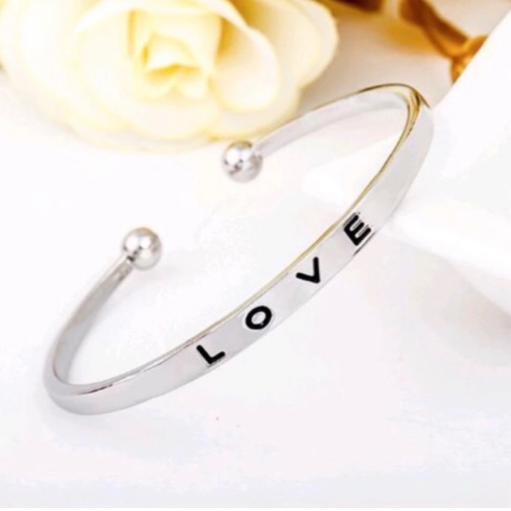 🎁 CLEARANCE || 5/$35 “Love” Bangle/Cuff/Bracelet - Picture 2 of 3